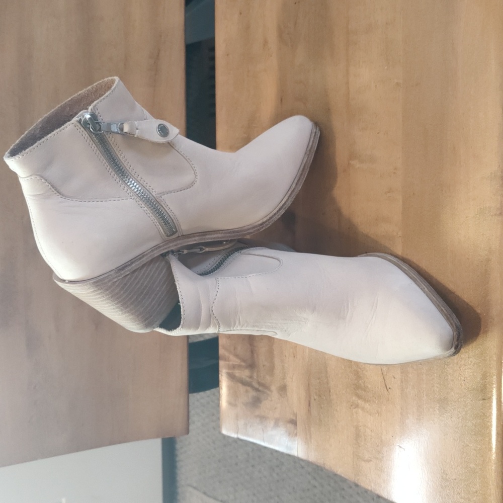 Rag And Bone Razor Boots Size Sip Creme Colored S… - image 1